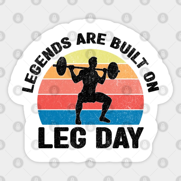 Leg day Sticker by HB Shirts